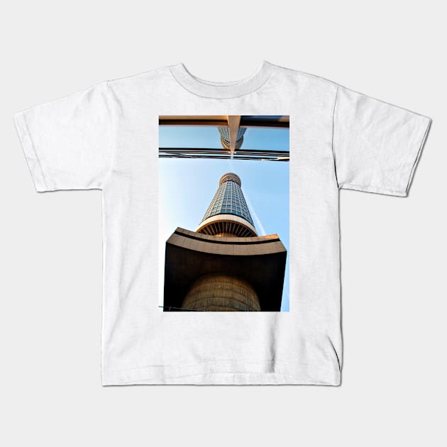 BT Post Office Tower Fitzrovia London Kids T-Shirt by AndyEvansPhotos